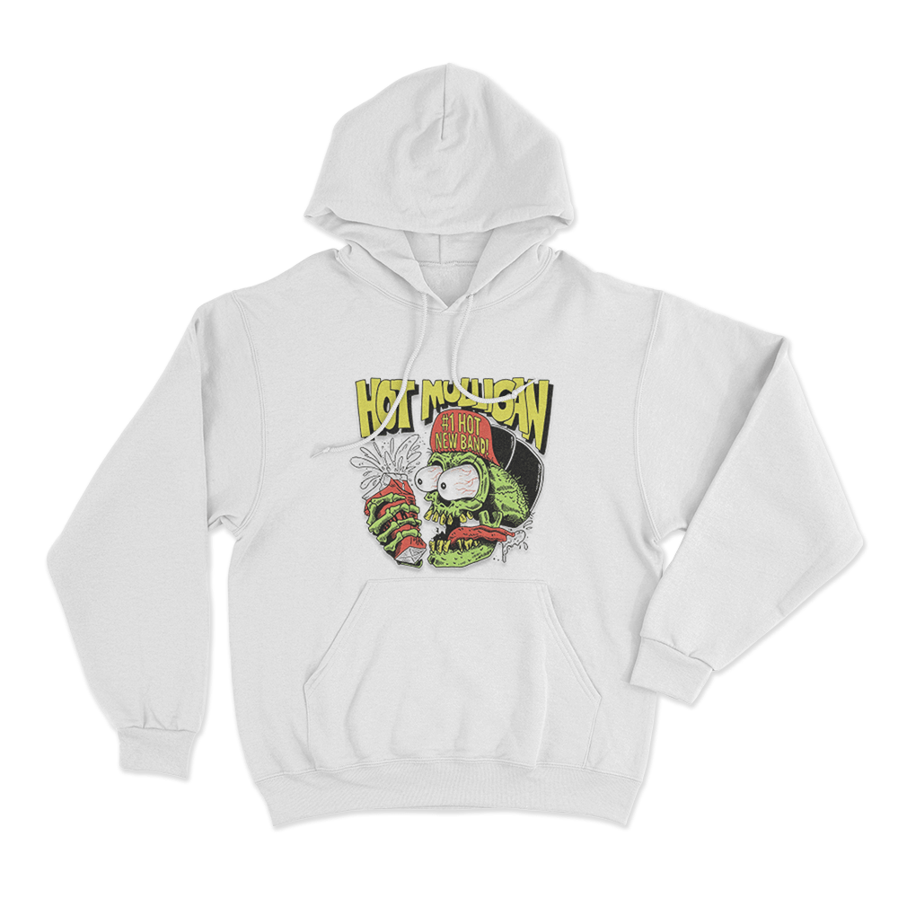 Hot Mulligan #1 Hot New Band Unisex Hoodie White Hot Mulligan 1 Hot New Band Unisex Hoodie White