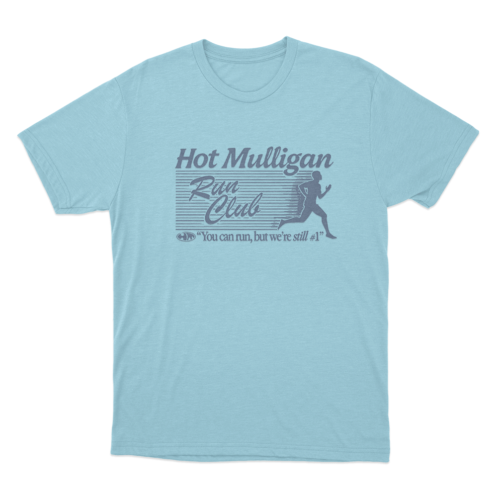 Hot Mulligan Run Club Unisex T Shirt Sky Blue Hot Mulligan Run Club Unisex T Shirt Sky Blue
