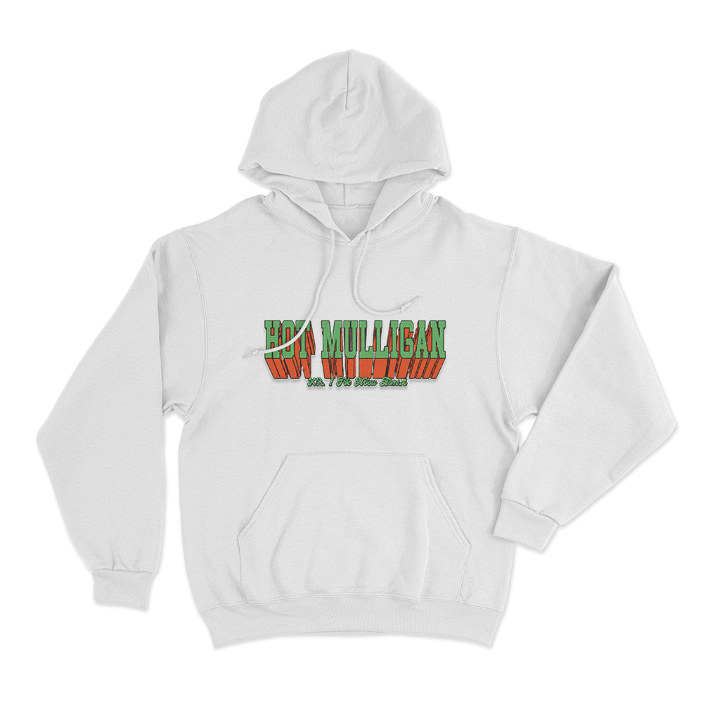 Hot Mulligan Varsity Unisex Hoodie White Hot Mulligan Varsity Unisex Hoodie White