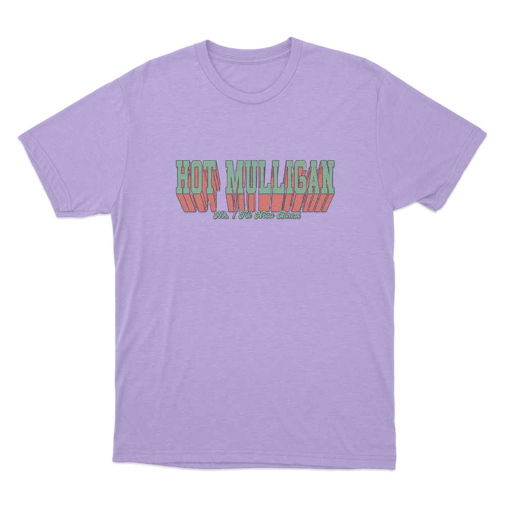 Hot Mulligan Varsity Unisex T Shirt Purple Hot Mulligan Varsity Unisex T Shirt Purple