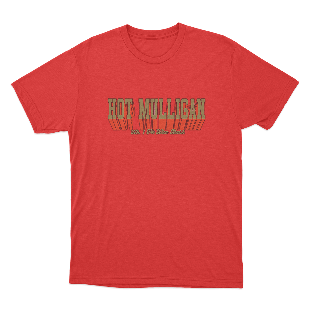 Hot Mulligan Varsity Unisex T Shirt Red Hot Mulligan Varsity Unisex T Shirt Red